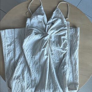 Zara Cream Textured Dress